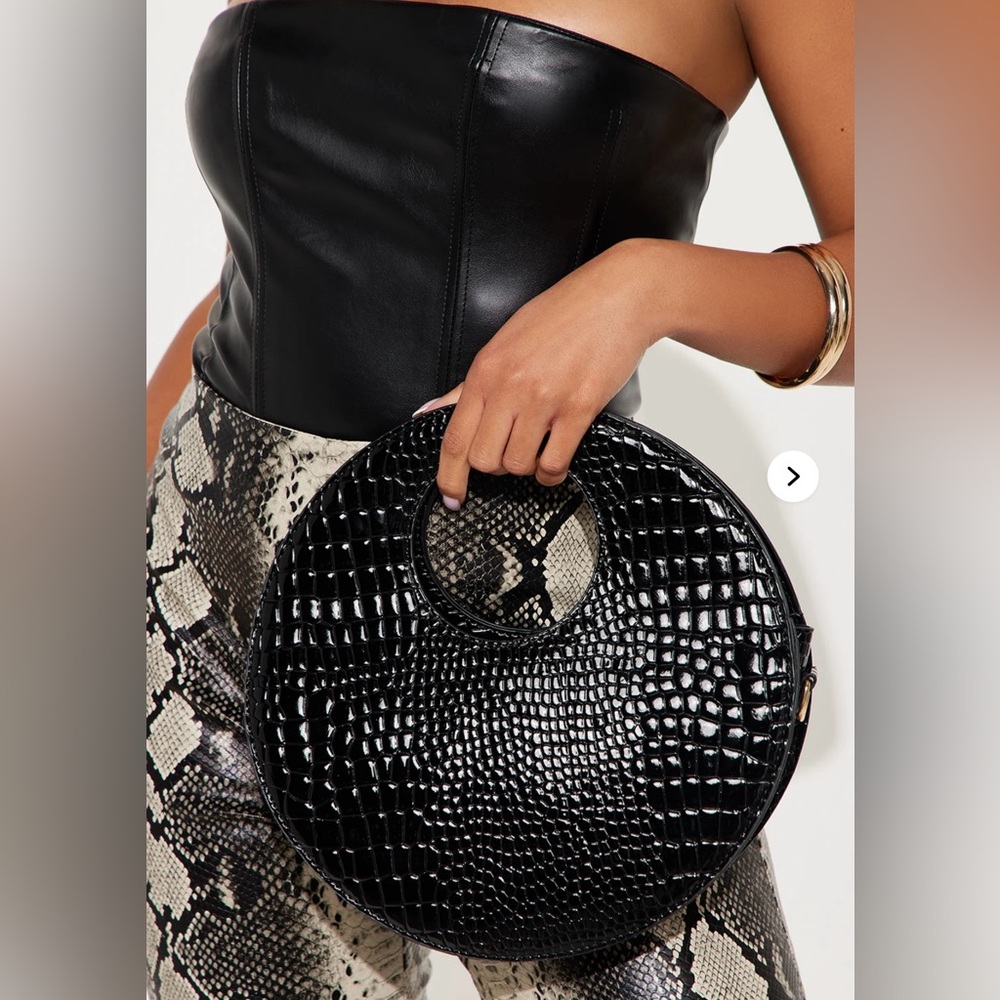 Black Crocodile Women's Bag